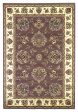 KAS Cambridge 7341 Plum Ivory Floral Mahal Area Rug Cheap