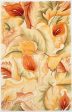 KAS Catalina 0758 Ivory Calla Lilies Area Rug Online now