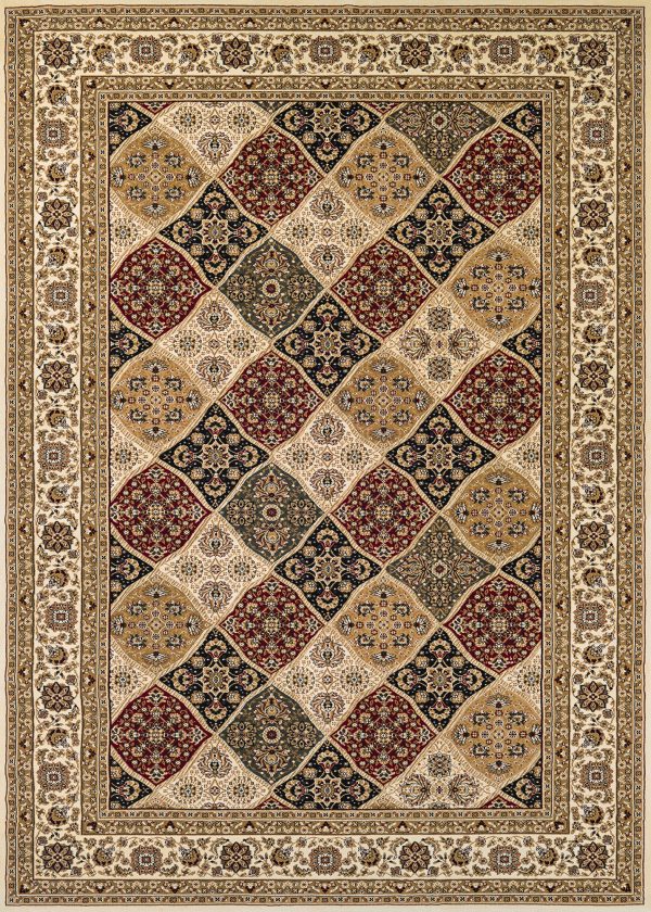 Couristan Antalya Ankara Cream Ruby Area Rug on Sale