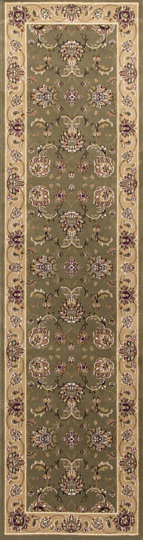 KAS Cambridge 7343 Sage Beige Bijar Area Rug For Sale