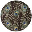 KAS Catalina 0748 Mocha Peacock Feathers Area Rug For Cheap