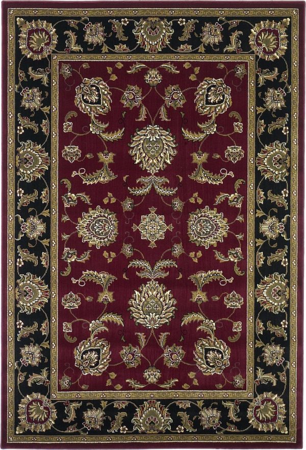 KAS Cambridge 7342 Red Black Bijar Area Rug Cheap