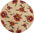 KAS Catalina 0766 Ivory Poppies Area Rug Online Hot Sale