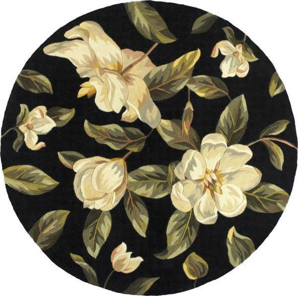 KAS Catalina 0761 Black Magnolia Area Rug Supply