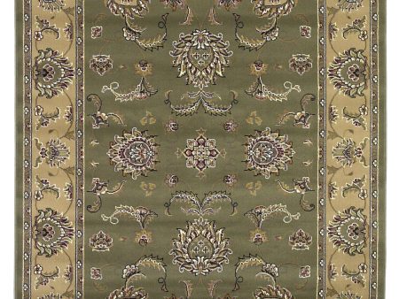 KAS Cambridge 7343 Sage Beige Bijar Area Rug For Sale