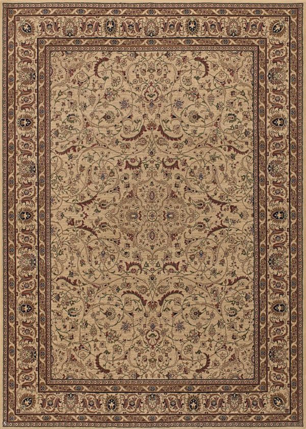 Couristan Anatolia Medallion Ispaghan Cream Area Rug Hot on Sale