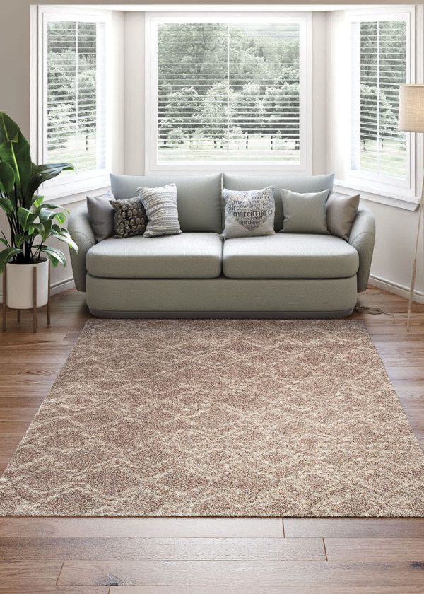 Couristan Bromley Pinnacle Camel Ivory Area Rug Fashion