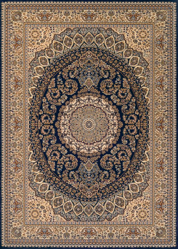 Couristan Antalya Adana Navy Cream Area Rug Online