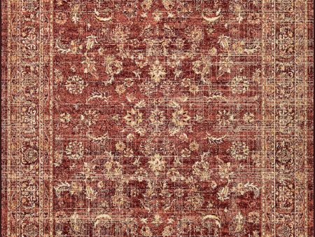 Couristan Cadence Crescendo Ruby Ivory Tan Area Rug Online Sale