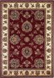 KAS Cambridge 7340 Red Ivory Floral Mahal Area Rug Fashion