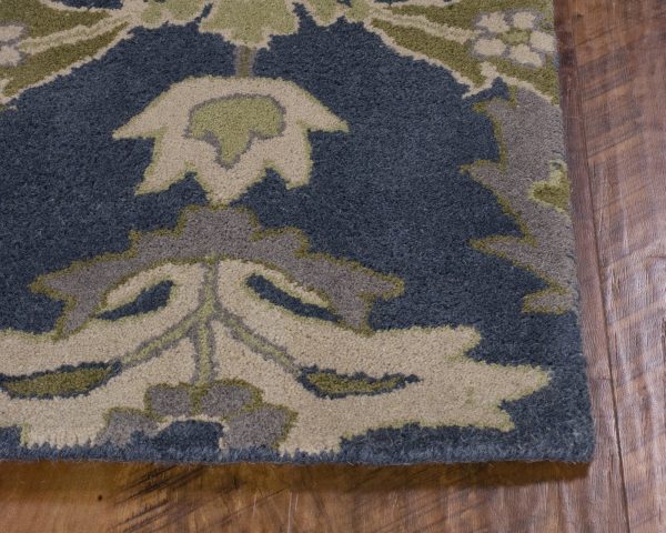 KAS Chelsea 2389 Slate Blue Delaney Area Rug Hot on Sale