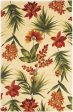 KAS Catalina 0780 Ivory Tropical Flora Area Rug Online now