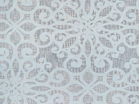 Couristan Bowery Livonia Sky Blue Ivory Area Rug Hot on Sale