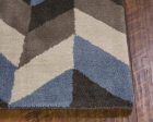 KAS Chelsea 2383 Slate Grey Chevron Area Rug Discount