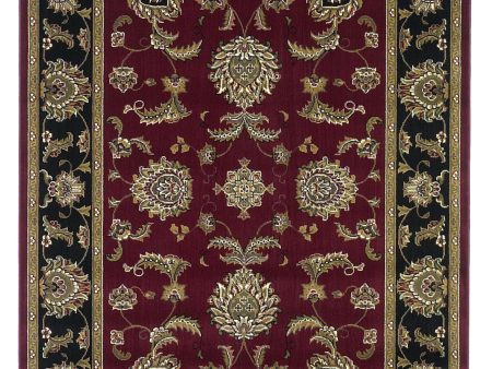 KAS Cambridge 7342 Red Black Bijar Area Rug Cheap