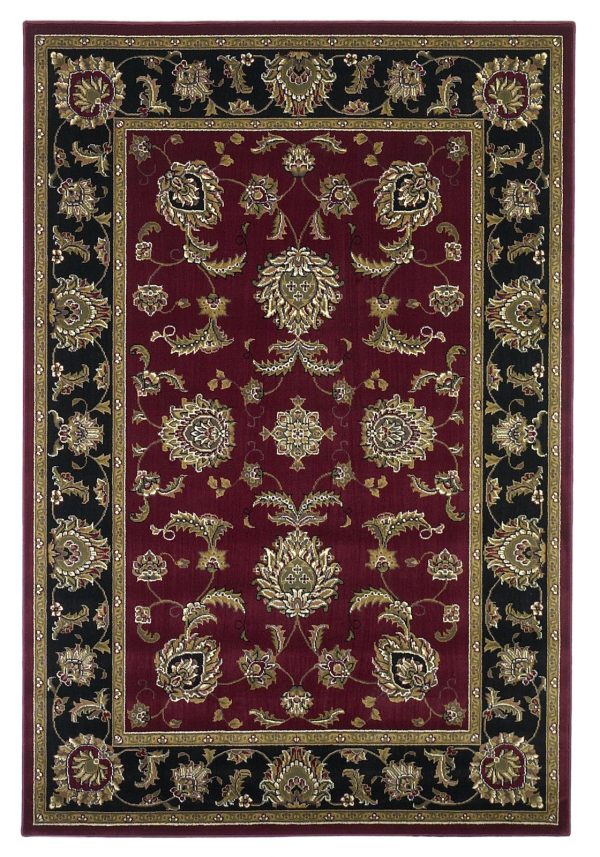 KAS Cambridge 7342 Red Black Bijar Area Rug Cheap