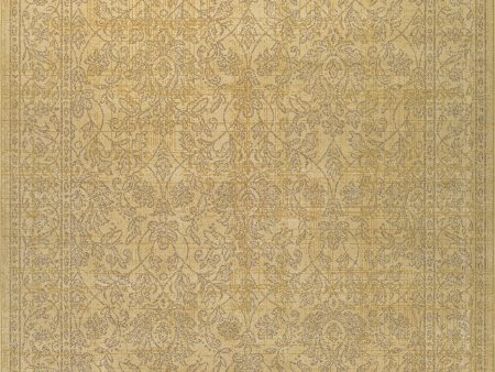 Couristan Cadence Choral Libretto Tan Gold Area Rug on Sale