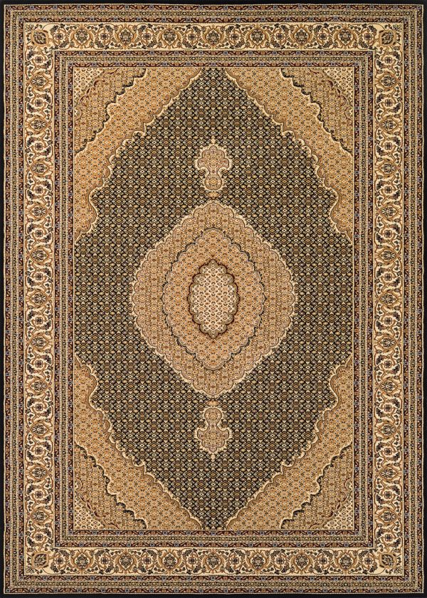 Couristan Antalya Tokat Noir Cream Area Rug Discount