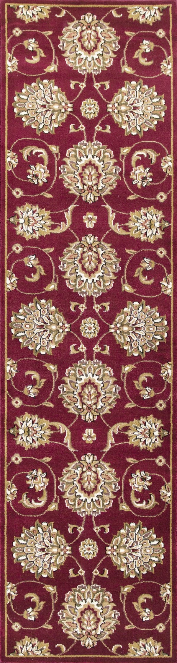 KAS Cambridge 7355 Red Allover Mahal Area Rug Online Sale