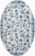 KAS Colonial 1727 Ivory Blue Floral Area Rug Sale