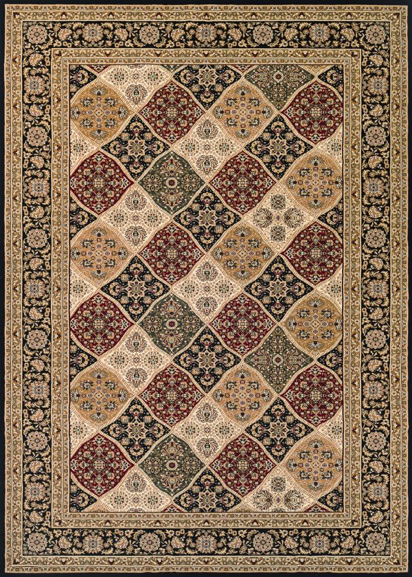 Couristan Antalya Ankara Noir Cream Area Rug Supply