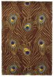 KAS Catalina 0748 Mocha Peacock Feathers Area Rug For Cheap