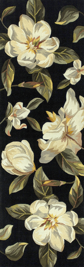 KAS Catalina 0761 Black Magnolia Area Rug Supply