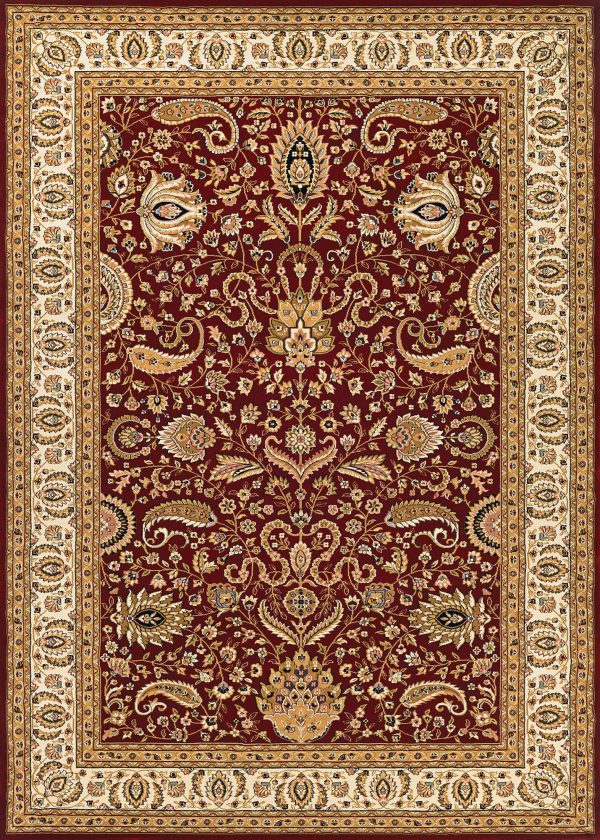 Couristan Antalya Manisa Ruby Cream Area Rug Online Hot Sale