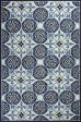 KAS Colonial 1822 Ivory Blue Serendipity Area Rug For Sale