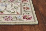 KAS Colonial 1707 Ivory Floral Vine Area Rug Hot on Sale