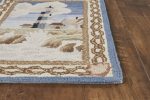 KAS Colonial 1806 Blue Coastal Views Area Rug For Sale