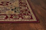 KAS Cambridge 7325 Red Kashan Panel Area Rug on Sale