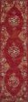 KAS Home Vintage 1300 Burnt Red Medallia Area Rug by Bob Mackie Online Sale