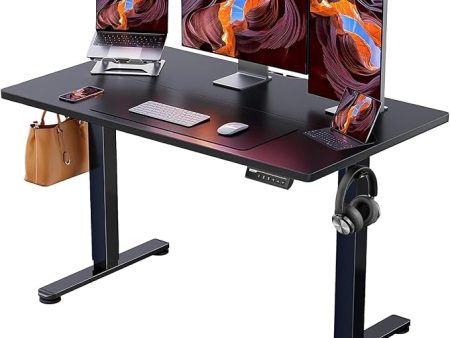 ErGear Height Adjustable Electric Standing Desk, 48 x 24 Inches Sit Stand up Desk, Memory Computer Home Office Desk (Black) Online now