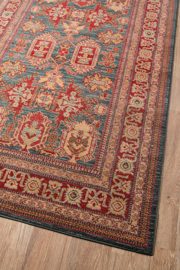 Momeni Ghazni GZ-01 Blue Area Rug For Cheap