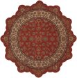 LR Resources Shapes 50001 Brick Ivory Area Rug Fashion