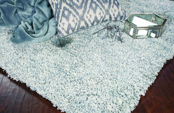 KAS Bliss 1587 Slate Heather Shag Area Rug Fashion