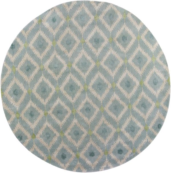 KAS Home 1018 Ice Blue Mirage Area Rug by Bob Mackie Online Hot Sale