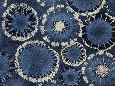 KAS Allure 4050 Blue Starburst Area Rug For Cheap