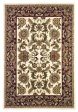 KAS Cambridge 7303 Ivory Red Kashan Area Rug For Sale