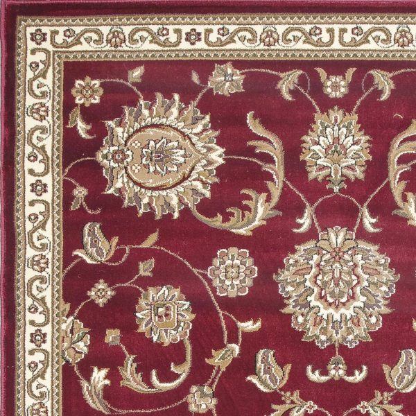 KAS Cambridge 7355 Red Allover Mahal Area Rug Online Sale