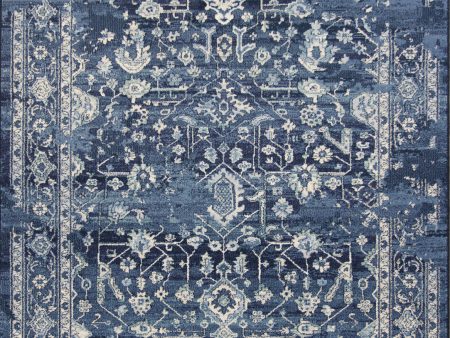 KAS Home Vintage 1310 Azure Blue Marrakesh Area Rug by Bob Mackie For Cheap