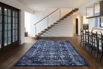 KAS Home Vintage 1310 Azure Blue Marrakesh Area Rug by Bob Mackie For Cheap