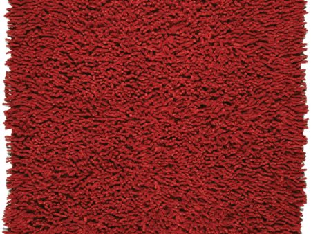 JazzyFloors Silky Shag 0652 Crimson Area Rug Online Hot Sale