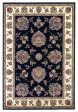 KAS Cambridge 7339 Black Ivory Floral Mahal Area Rug Online Hot Sale