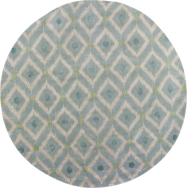 KAS Home 1018 Ice Blue Mirage Area Rug by Bob Mackie Online Hot Sale