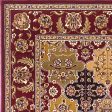 KAS Cambridge 7325 Red Kashan Panel Area Rug on Sale