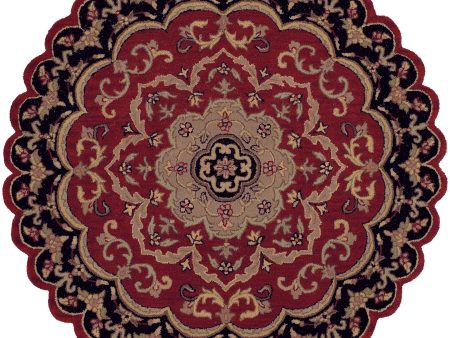 LR Resources Shapes 10572 Red Black Area Rug Online Sale