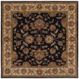 LR Resources Shapes 5R105 Black Ivory Area Rug Supply