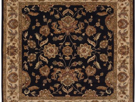 LR Resources Shapes 5R105 Black Ivory Area Rug Supply